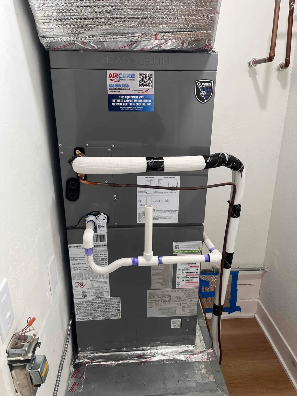 Gas Furnace to Bryant Heat Pump Conversion — Los Gatos, CA 95032 — after