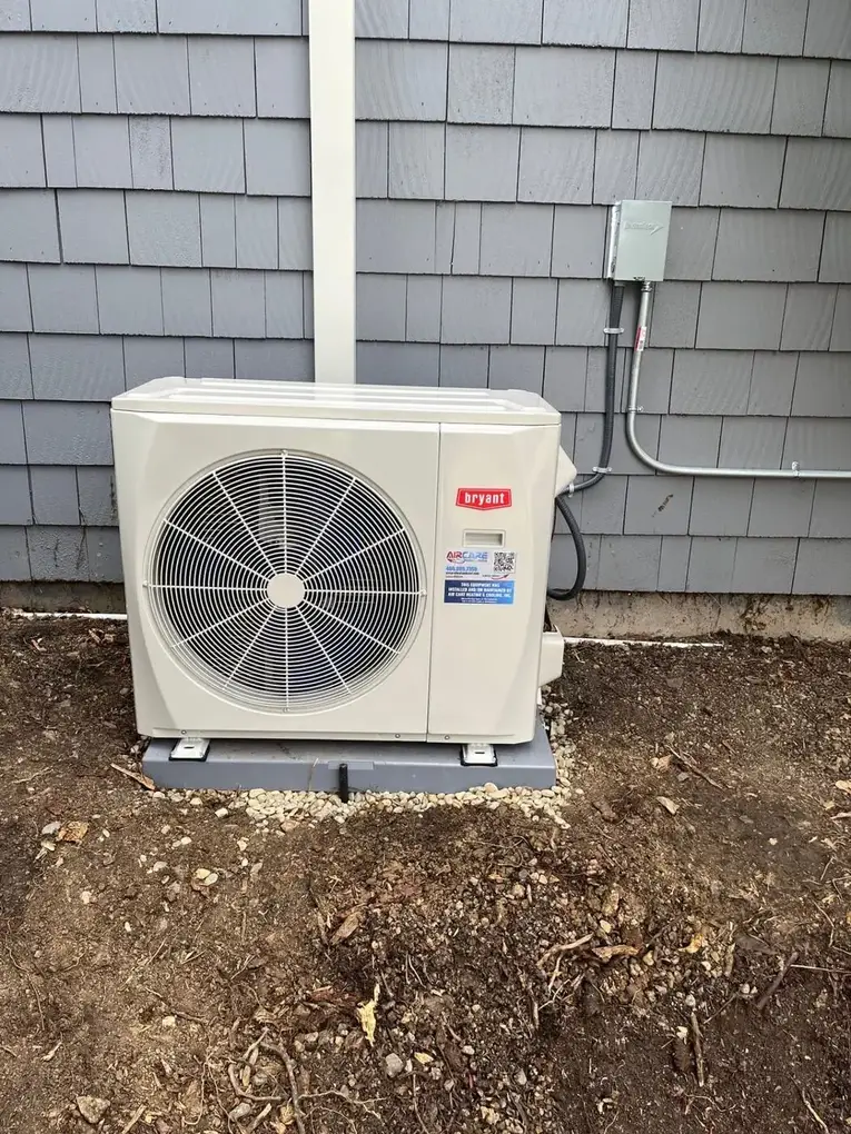 Bryant outdoor heat pump installed in Foster City, CA