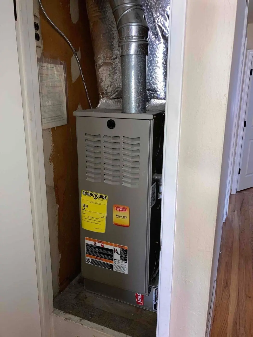 Gas Furnace to Heat Pump Conversion & New Ductwork in San Jose, CA — before